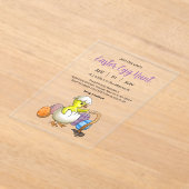 Prachtige Paaseierenjacht Acryl Uitnodigingen (Laagn)