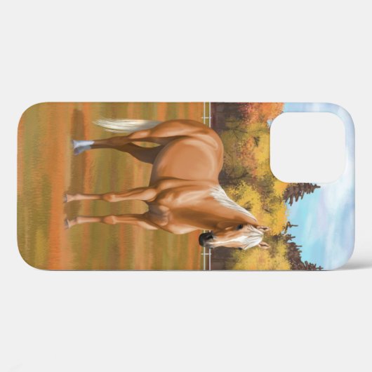 Prachtige palomino Quarter Horse Stallion Case-Mate iPhone Case (Achterkant (horizontaal))