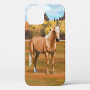 Prachtige palomino Quarter Horse Stallion iPhone 12 Hoesje
