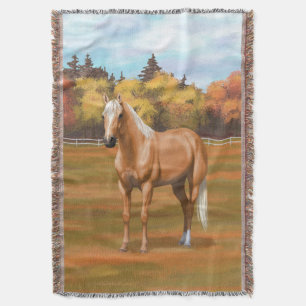 Prachtige palomino Quarter Horse Stallion Deken