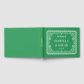 Prachtige  Papel Picado Green Wedding Gastenboek (Volledig)