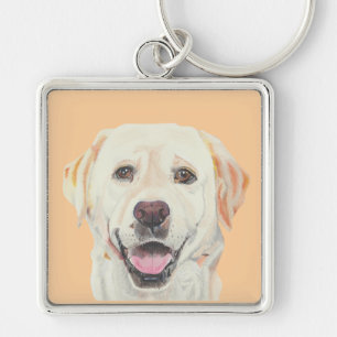 Prachtige Pastel Yellow Labrador Sleutelhanger