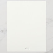 Prachtige pastelbloemen briefhoofd (Achterkant)