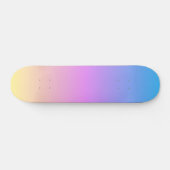 prachtige pasteldroomkleuren verloopvervaging skateboard (Horizontaal)