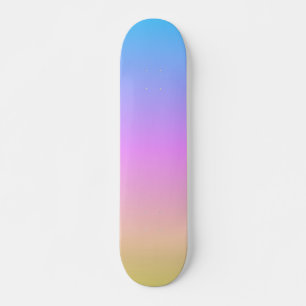 prachtige pasteldroomkleuren verloopvervaging skateboard