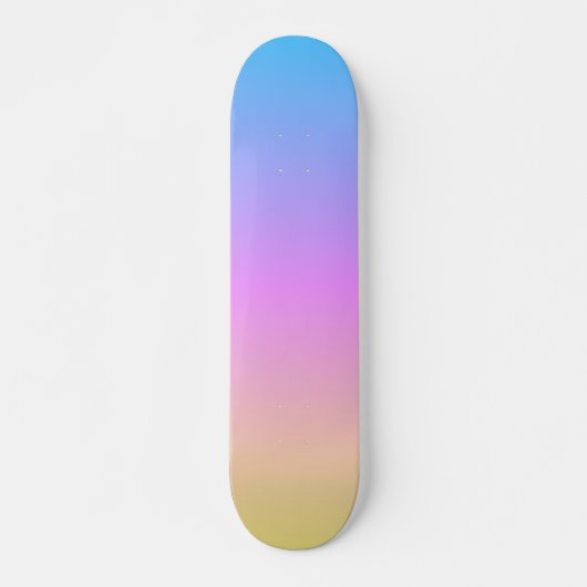 prachtige pasteldroomkleuren verloopvervaging skateboard (Voorkant)