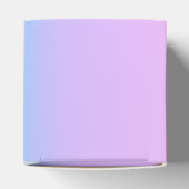 Prachtige pastelregenbooggradiënt bruiloft bedankdoosjes (Bovenkant)
