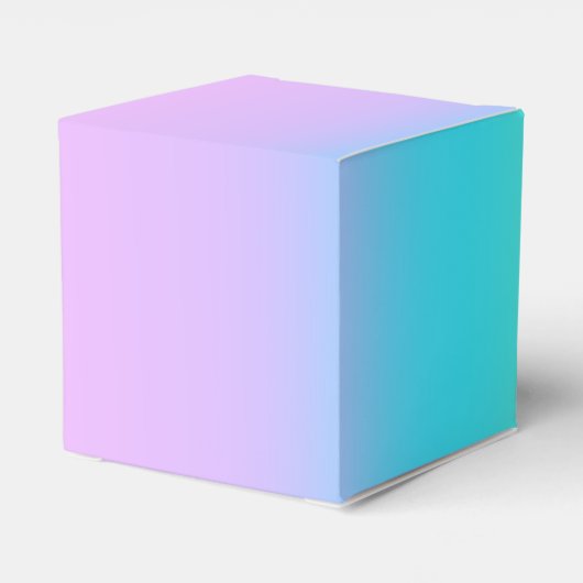 Prachtige pastelregenbooggradiënt bruiloft bedankdoosjes (Achterkant)