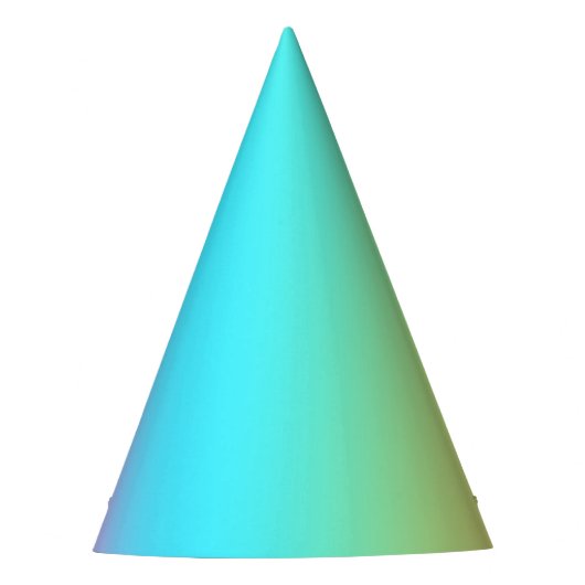 Prachtige pastelregenbooggradiënt bruiloft feesthoedjes (Voorkant)