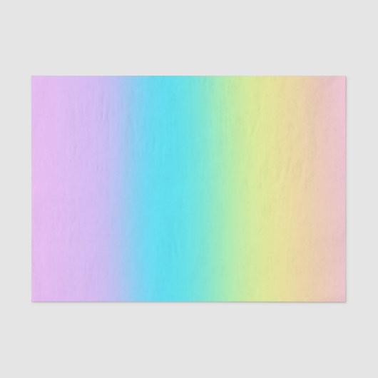 Prachtige pastelregenbooggradiënt bruiloft tissuepapier (Voorkant)