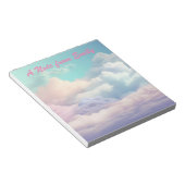 Prachtige pastelwolk notitieblok (Schuin)