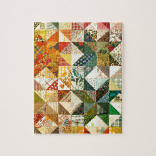 Prachtige patchwork legpuzzel