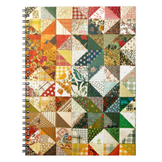 Prachtige patchwork notitieboek (Voorkant)