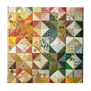 Prachtige patchwork tegeltje