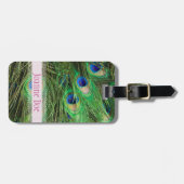 Prachtige Pauw Bagagelabel (Voorkant horizontaal)