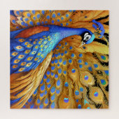 Prachtige pauw legpuzzel (Horizontaal)