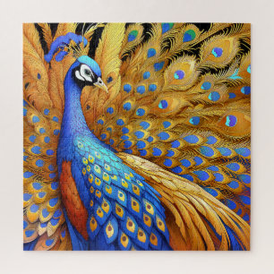 Prachtige pauw legpuzzel