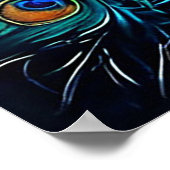 Prachtige pauw poster (Hoek)