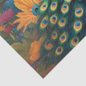 Prachtige pauw tissuepapier (Detail)