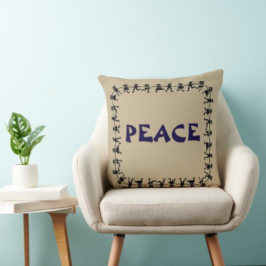 Prachtige PEACE Design Sierkussen (Stoel)