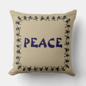 Prachtige PEACE Design Sierkussen (Voorkant)