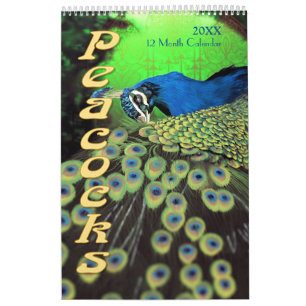 Prachtige Peacocks 2021 Kalender