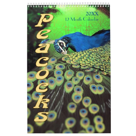 Prachtige Peacocks 2021 Kalender (Hoes)