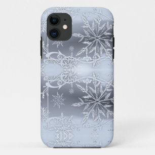 Prachtige perfecte kerstSilver SNowflake iPhone 11 Hoesje