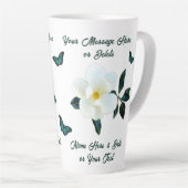 Prachtige persoonlijke, Magnolia-Mokken, Butterfli Latte Mok (Rechterhoek)