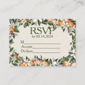 Prachtige perziken en bladeren kleurrijk dank u informatiekaartje (Voorkant)