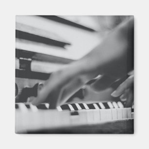 Prachtige pianokaart magneet