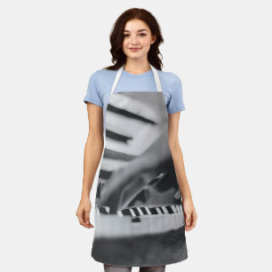 Prachtige pianokaart schort