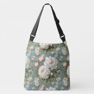 Prachtige pioenen crossbody tas