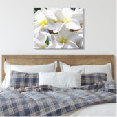 Prachtige Plumeria gewikkeld canvas Afdruk (Insitu (Slaapkamer))