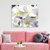 Prachtige Plumeria gewikkeld canvas Afdruk (Insitu (Woonkamer))