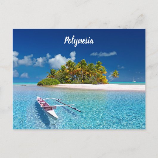 Prachtige polynesie briefkaart (Voorkant)