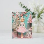 Prachtige poppenkerst briefkaart (Staand voorkant)