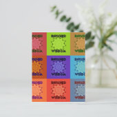 Prachtige prachtige mooie Pop Art Print: Verrijkt Briefkaart (Staand voorkant)