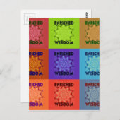 Prachtige prachtige mooie Pop Art Print: Verrijkt Briefkaart (Voorkant / Achterkant)