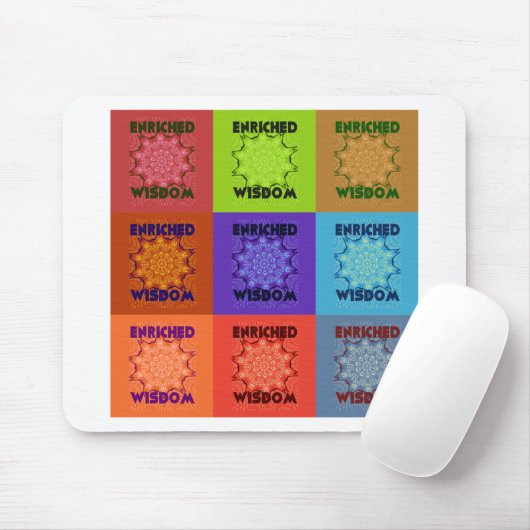 Prachtige prachtige mooie Pop Art Print: Verrijkt Muismat (Met muis)