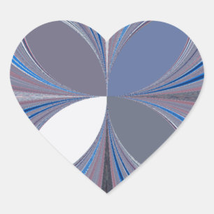 Prachtige prachtige Vlinder zachte blauwe kleuren  Hart Sticker