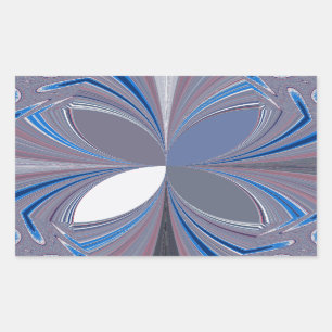 Prachtige prachtige Vlinder zachte blauwe kleuren Rechthoekige Sticker
