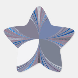 Prachtige prachtige Vlinder zachte blauwe kleuren Ster Sticker