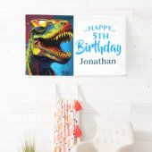 Prachtige prehistorische dinosaurus spandoek (Insitu)