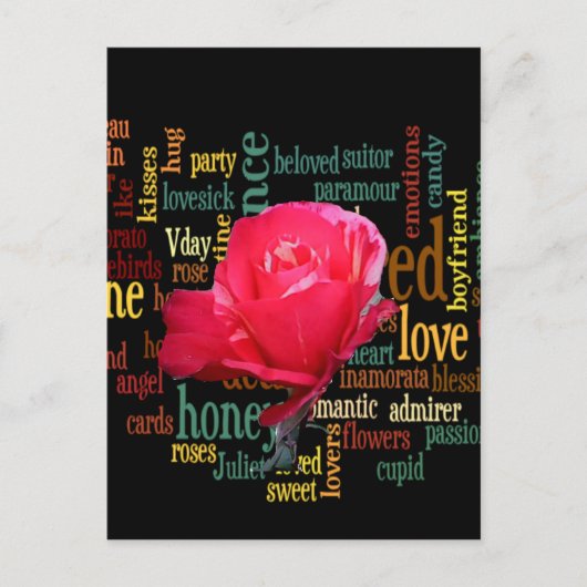 Prachtige, prettige Valentijn, kleurrijk ontwerp Feestdagenkaart (Voorkant)