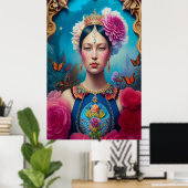 Prachtige princesportret poster (Thuiskantoor)