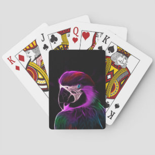 Prachtige pruimglansparkiet pokerkaarten