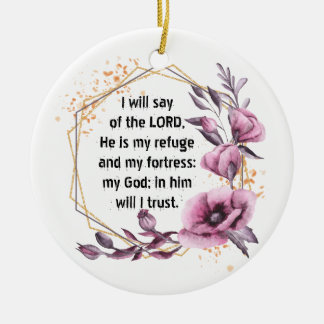 Prachtige psalm 91 Ornament van keramische stoffen