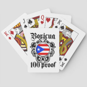 Prachtige Puerto Rico Boricua Taino Logo Pokerkaarten