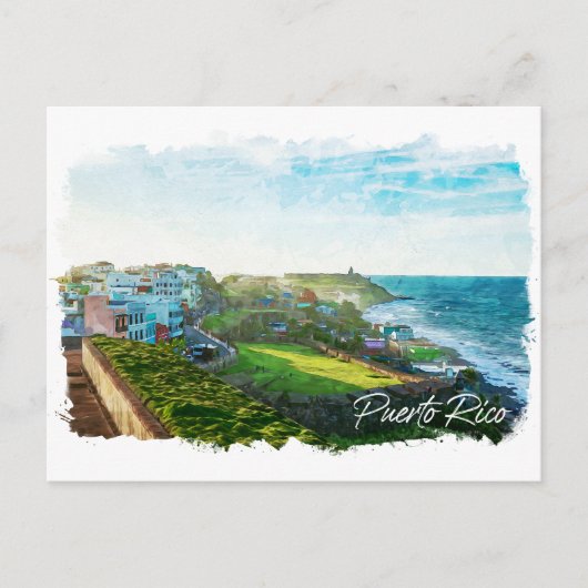 Prachtige Puerto Rico landschap reizen Briefkaart (Voorkant)